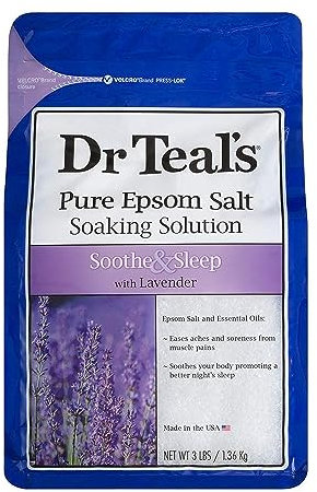 Beauty Goddess Dr Teal's Sooth and Sleep with Lavender Soaking Salt Solution, 1.36 kg