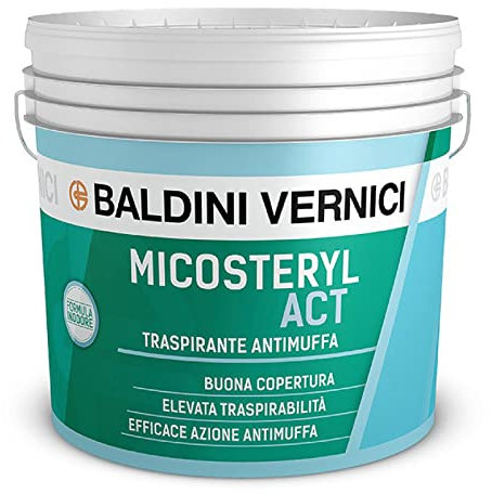 IDROPITTURA TRASPIRANTE ANTIMUFFA CON ADDITIVO MICOSTERYL ACT BIANCO, 4
