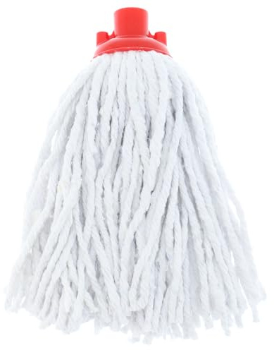Sorbo Baumwollmopp – Fusselfreier Wischmopp mit Schraubkopf für streifenfrei saubere Böden, nimmt viel Wasser auf, mühelos ausspülbar, geeignet für Glatte Böden wie Holz- und Fliesenböden