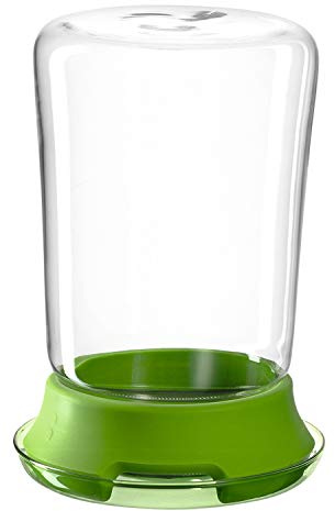 montana :kitchen Sprossenglas, 2-tlg. Set, Durchmesser 12,7cm, Glas, Edelstahl und Silikon, 057213
