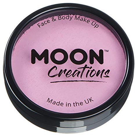 Moon Creations Maquillage professionnel visage et corps | Moules à gâteaux professionnels avec peinture colorée pour maquillage | pour enfants, adultes, festival, Halloween, rose clair, 36 g