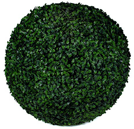 3rd Street Inn XXL Boxwood Topiary Ball - Artificial Plant Set - Indoor/Outdoor Wedding Party Decor - Faux Foliage Garden Sphere - Tree and Bush Substitute (21)