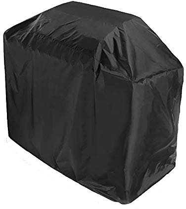 WElinks Copertura impermeabile nera per barbecue da esterni, protezione antipolvere per barbecue elettrico, protezione da giardino, accessori per barbecue (170 x 61 x 117 cm)