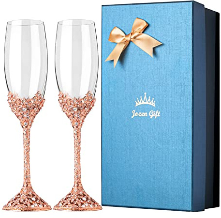champagne flutes set 2 for wedding
