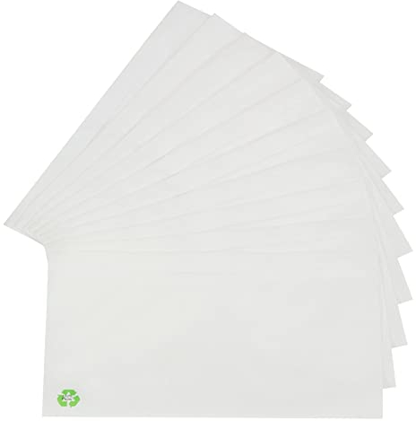 KK Verpackungen® Lieferscheintaschen aus Pergamin Papier | 1000 Stück, Dokumententaschen im DIN Lang Format in Transparent | Recyclebare, Selbstklebende, unbedruckte Begleitpapiertaschen