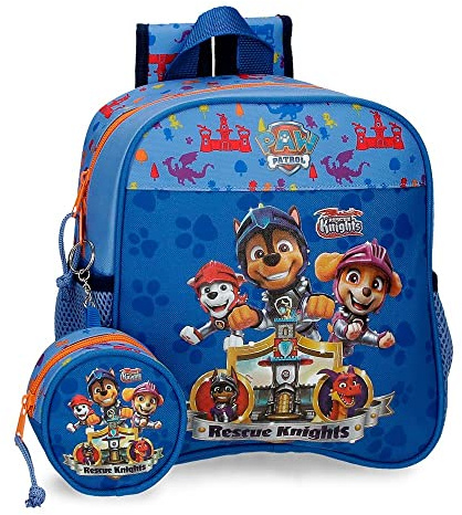Paw Patrol Rescue Knights Mochila Guardería, Azul