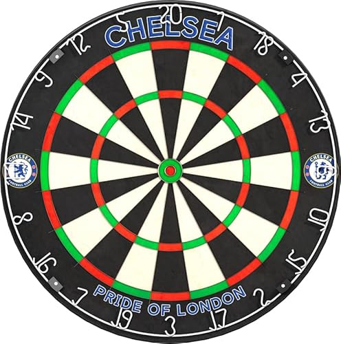 FOCO Offiziell lizenziertes Chelsea Football Club The Blues FC Professional Dartscheibe, Pride of London, Sisal (DB145)