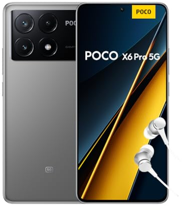 Xiaomi POCO X6 Pro2311DRK48G Mobiltelefon, Ljusgrå, Svart, 8+256 GB