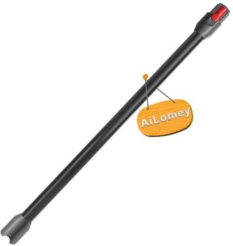 AiLomey Schnellspanner Verlängerungsrohr für Dyson V12 Detect Slim Stabstaubsauger, Ersatzteile Verlängerungsstange ist 74.5cm, Schwarz Rohr Zubehör