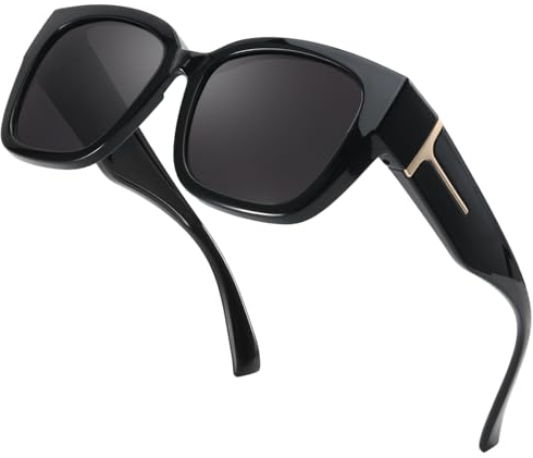 Myiaur Polarisierte Überzieh Sonnenbrille Damen UV-Schutz Überbrille Sonnenbrille für brillenträger Brille