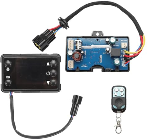 Anlseiod 12V/24V 3-5KW Board Motherboard Controller for Auxiliary Heater Diesel, LCD Switch Controller for Car Diesel Air Heating Parking Heater