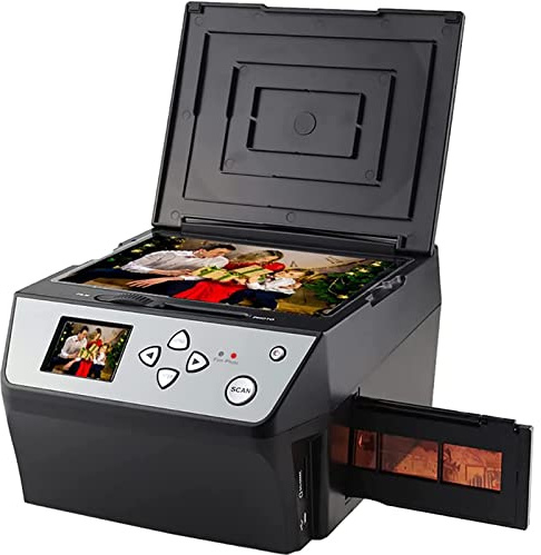 Film Scanner, Slide Scanner, Convert Color & B &W 35mm, Support USB Outpu 110Film Negatives Slides/Photo/Document/Business Card To JPEG Digital Photos, 22MP Digital Film