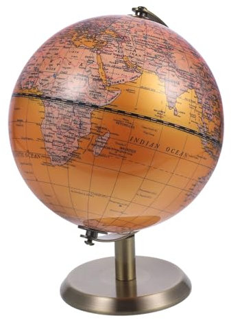 MUSISALY Globe Décor Éducatif Globe De Bureau Rotatif Style Vintage Décoration De Table pour Maison Et Bureau Accessoire Photo Élégant