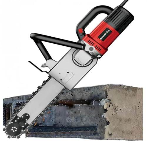 Scie à béton électrique humide 7800 W/8800 W, machine de découpe de rainures murales électriques, scie à rainures, scie à tôle, pour rainurer le marbre de brique,350-1GuidePlateandChain