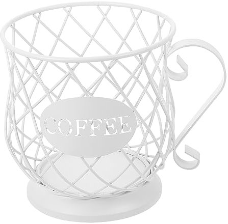 Holibanna Portacialde Da Caffè A Forma Di Tazza in Metallo Contenitore Per Cialde Espresso Cestino Da Cucina Per Capsule Riutilizzabili Per Tazzine Del Caffè