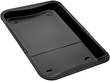 Zenker Herdbackblech Perfect Black - 34,5-52 cm, Verstellbares Backblech aus Stahl, zweifache Antihaftbeschichtung, Hitzebeständig bis +230°C, Made in Germany