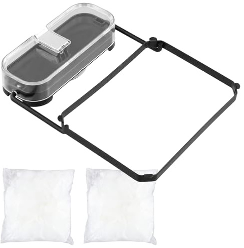 Tibapla Colador de Fregadero con Ventosa, Estante de Drenaje para Fregadero con Colador Soporte para Filtro de Fregadero Cesta Filtro de Drenaje de Cocina con 100 Bolsas de Malla para Fregadero