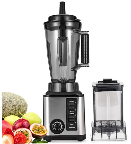 SOLUSTRE Electric Juicer Machine Capacity Cold Press Juicer Blender Mixer for Kitchen Portable UK Plug