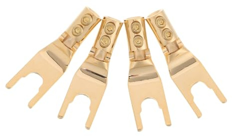 Gadpiparty 4pcs Speaker Wire y Plug Adapter Banana Plug Connectors for Amplifier Theater Diy Audio Systems Speaker Cables Terminals
