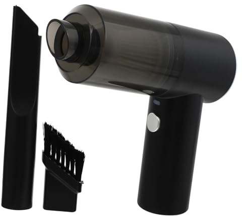DOITOOL Aspirapolvere Portatile Wireless con LED Aspirabriciole Ricaricabile Potente per Auto e Casa Polvere e Pelo Animale Design Compatto Senza Cavo