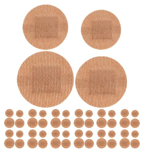 DIYEAH 80pcs Small Round Plasters Skin Colour with Breathable Strip Fabric, Waterproof Adhesive for Blister Prevention and Outdoor Activities