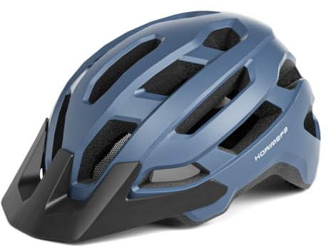 KORIMEFA Kids & Youth Bike Helmet with Visor, Adjustable 51‑61cm | 18 Ventilation holes, Lightweight & Breathable, Adjustable Fit, Compatible with MTB, BMX and Road Cycling