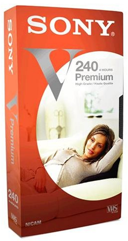 Sony Cassette VHS Série V Premium 240 minutes E240V