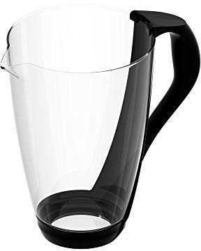 PearlCo Glas-Wasserfilter (schwarz) - Ersatzkanne ohne Zubehör