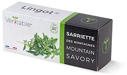 Lingot® Sarriette des Montagnes Bio - Compatible Potager d'Intérieur Véritable® et Exky® - Recharge prête à l'emploi - Substrat avec Graines Intégrées