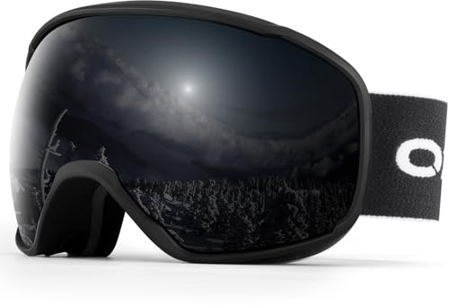 Odoland Skibrille Erwachsene Ski Goggles für Herren und Damen Jungen,Sphärisch Snowboardbrille UV-Schutz Kompatibler Helm Anti Fog für Skifahre Verspiegelt