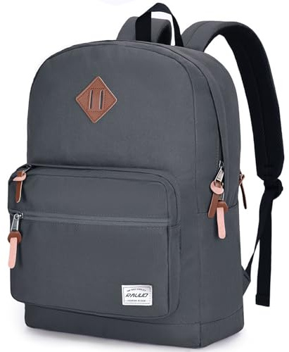 RAVUO School Backpack for Men, Water Resistant Travel Backpack 15.6 Inch Laptop Backpack Rucksack College Book Bag with Two Bottle Pockets