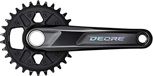 Shimano Deore FC-M6120-1 crankset (12-Speed, 30 Teeth, 175 mm, 2-Piece, Without Bearing Shell)