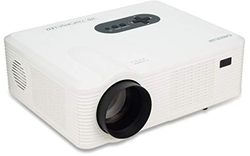 Proiettore CL720 3000LM 1280x800 Proiettore Home Theater LED con Telecomando, Supporto HDMI, VGA, YPbPr, Video, Audio, TV, interfacce USB (Nero) LFQ (Colore : White)