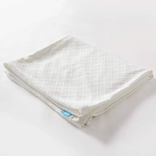 RECCI Matratzen Topper Bezug, Bambus Atmungsaktiv Topper Schutz, Anti-Allergie und gegen Milben, Anpassend für 4-6 cm Höhe Matratzenauflagen [120 x 200]