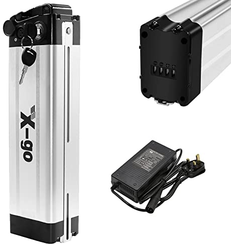 X-go Batteria per Bici Elettrica da 36V 10Ah 4Pin Batteria per Bici Elettrica Batteria al Litio per 500W 250W 50W Motore E-Bike
