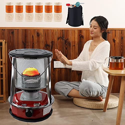 Vendics Stufa a Cherosene 6L/6L per Interni Esterni Riscaldamento a Cherosene Fornello da Campeggio 2 in 1 Senza Elettricità Stufa Stufe Riscaldatori Picnic/4,6 L/Rosso