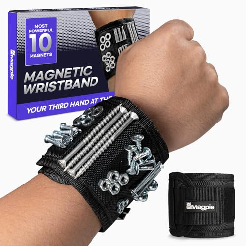 Magpie Pulsera magnética para sujetar tornillos, clavos y brocas