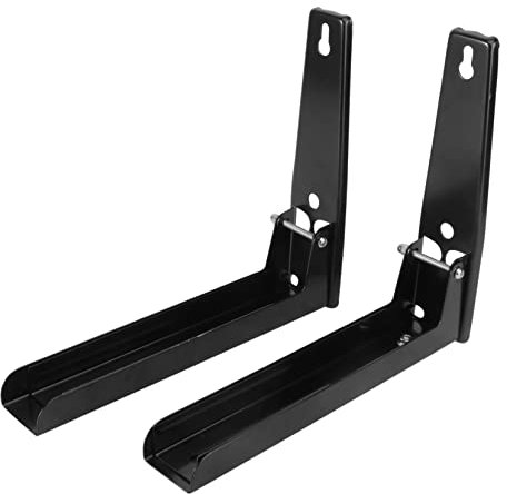 HEMOTON 1 Pc Support d'étagère Mural pour Four à Micro-Ondes Grille Four Extensible Grille de Four Extensible étagère Murale en INOX Support d'étagère décoratif Support Mural épaissir