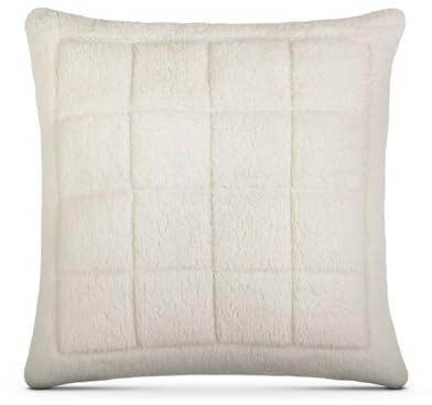 Bestlivings Kissenhülle 80x80cm inkl. Kissen - Sherpa-Fleece - Kuscheliger Bezug mit Reißverschluss - ideal als Dekokissen Schlafkissen Sofakissen - Öko Tex