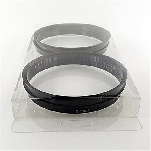 Zentrierringe,Radnaben-Zentrierringe 71.6-67.1mm 20 stücke schwarz kunststoff rad hub zentral ringe benutzerdefinierte größen vorhanden rad rim teile zubehör(Blister package)