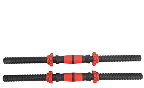 Poignées d'haltères, Barre d'haltères 50 Cm 4 Pièces Barres d'haltères Haltérophilie avec écrous équipement de Fitness