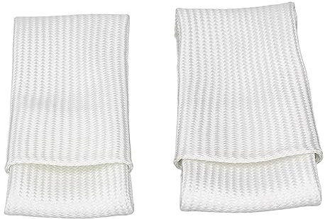 2PCS Thermal Insulation Glass Fibre Finger Cots for TIG Welding - Heat Resistant Welding Finger Protectors in XL L Size for Enhanced Glove Durability and Finger Safety