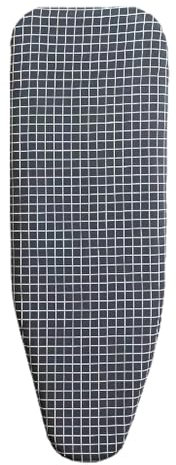 Copertura per asse da stiro, imbottita, in cotone bruciante, con bordo elastico, resistente alle macchie, per asse da stiro di dimensioni standard