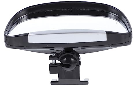 Espejo Auxiliar Retrovisor para Coche, Plástico y Vidrio Negro