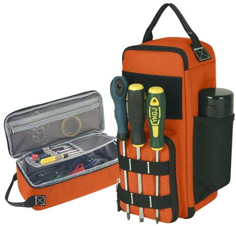 Borsa portautensili tattica, piccola borsa per attrezzi, set organiser impermeabile, antistrappo, per artigiani, elettricisti, meccanici e lavori di riparazione per bicicletta, moto, fai da te