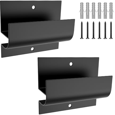 woiron (2 Pack)﻿Ladder Hooks for Garage Wall,Ladder Brackets for Garage Wall,Wall Mount Wheelbarrow Hanger, Ladder Hangers Wall Mount for Folding Chair & Ladder