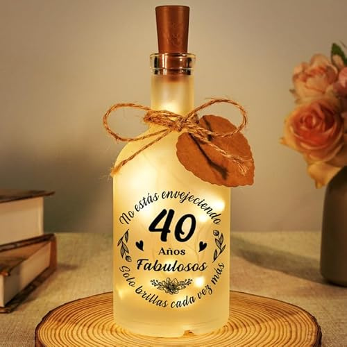 Regalos Originales de 40 Cumpleaños Mujer, Decoracion 40 Cumpleaños Hombre
