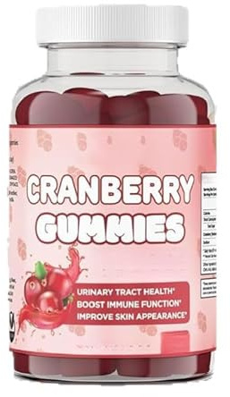 Gummies de arándano, adecuado para hombres y mujeres, para el tracto urinario y la salud general