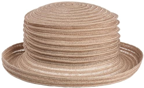 Mayser Belma Falten Strohhut Hanf Boaterhut Packable Handmade Made in EU Damen Sommer beige One Size