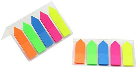 LUMoony MoonyLI Haftnotizen,Haftmarker Flaggen Pfeil Tabs Page Marker,Mini Haftmarker Textstreifen Haftmarker Haftnotizen Klebezettel Page Marker Kleine Zettel. 5 Farben